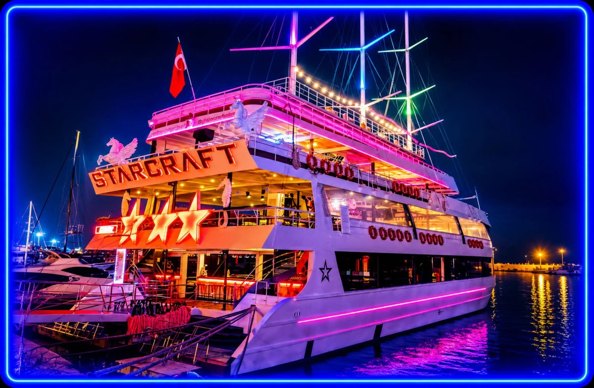 Alanya Starcraft Luxury Night Cruise with DJ & Foam Party