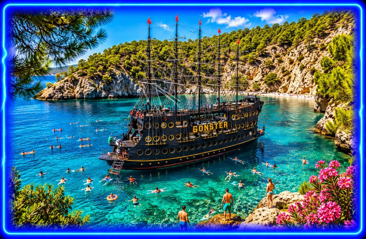 Gonster Pirate Boat Tour From Side With Lunch & Drinks